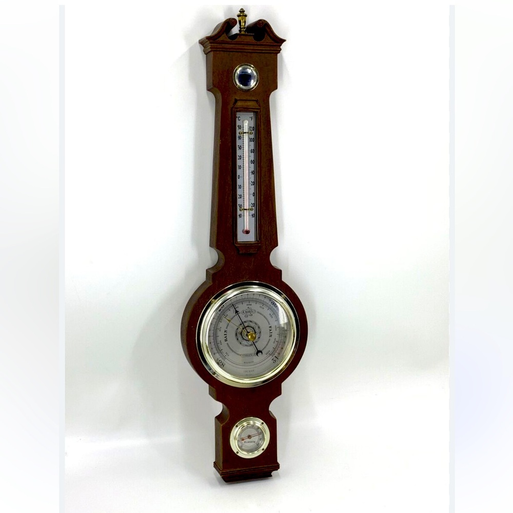 Vintage Springfield Change 24"
Weather Thermometer Barometgr: Humidity Station